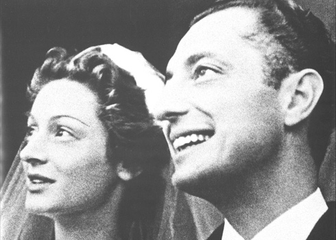 Gianni and Marella Agnelli’s wedding, in Strasburg in 1953.