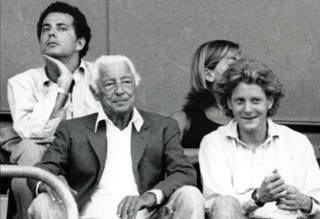 Gianni Agnelli e i nipoti Giovanni Alberto e Lapo
