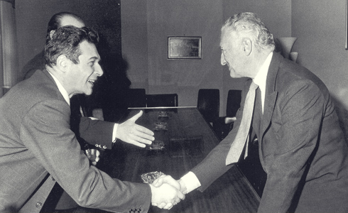 L'Avvocato Agnelli e Luciano Lama, leader della CGIL