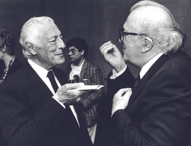 L'Avvocato Agnelli con Federico Fellini