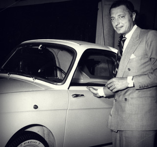 1957, Milan, Museum of Science and Technology. Launch of the Bianchina car model.