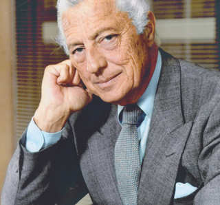A picture of Gianni Agnelli in his office.