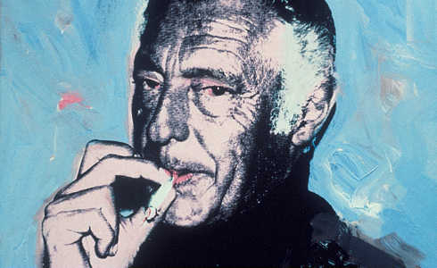 Picture of Gianni Agnelli signed by Andy Warhol.