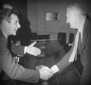 Gianni Agnelli and Luciano Lama